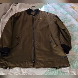 Civil Society Men’s Army Green Zip Up Bomber Jacket Size XL